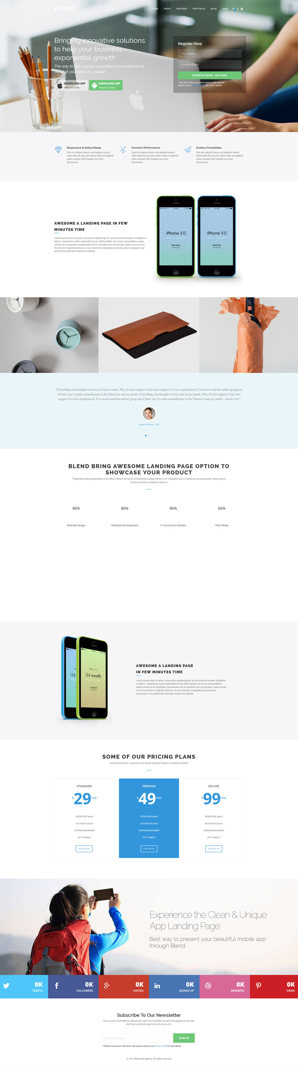 Blend Responsive Wordpress Theme