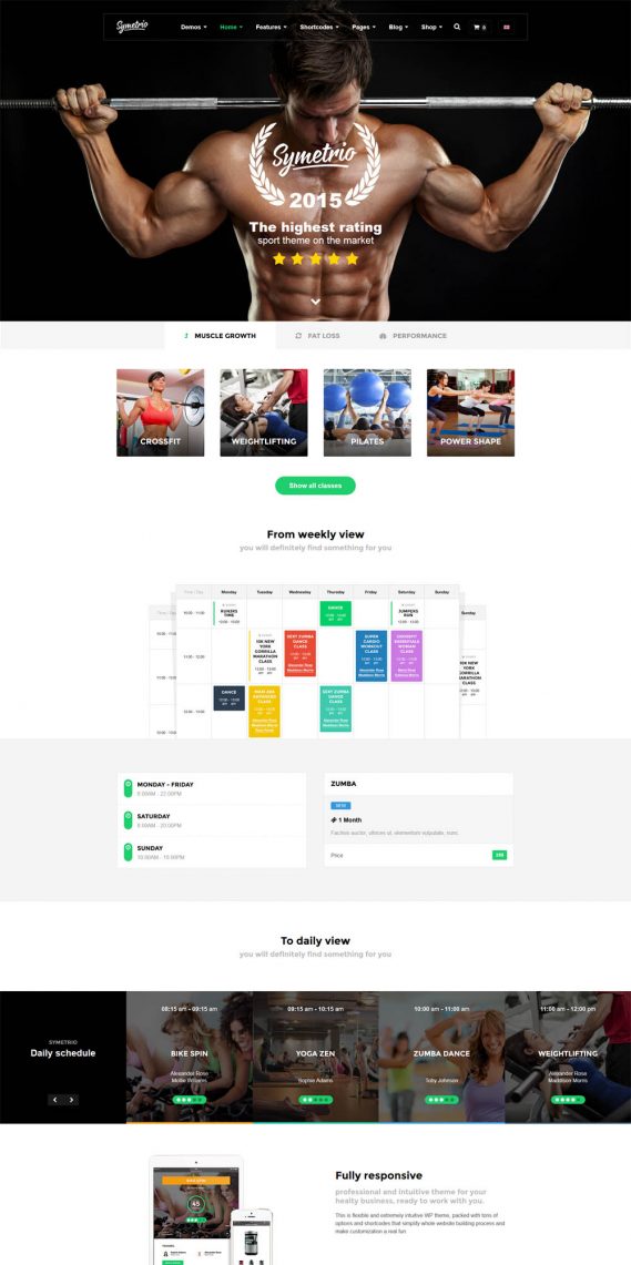 Symetrio Multipurpose Fitness Gym Wordpress Theme